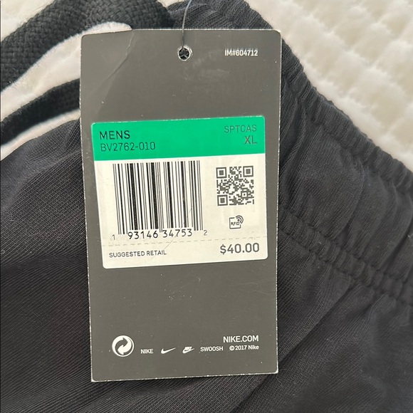 Nike Black Jogger Pants with Logo - Picture 2 of 2